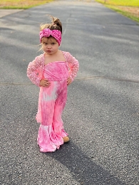 Wholesale Baby Girl Tie Dye Jumpsuit