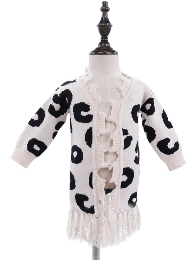 Wholesale Baby Girl Leopard Cardigan Sweater Wholesale