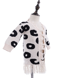 Wholesale Baby Girl Leopard Cardigan Sweater Wholesale