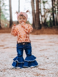 Golden Metallic Leopard Mommy and Me Sweater