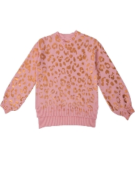 Golden Metallic Leopard Mommy and Me Sweater