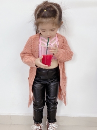 Baby and Girl's PU Leather Legging