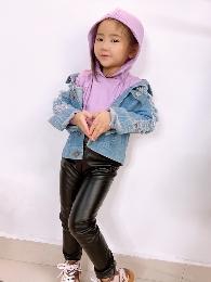 Wholesale Baby and Girl's PU Leather Legging