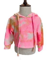 Kids' Tie-dye Short Hoodie