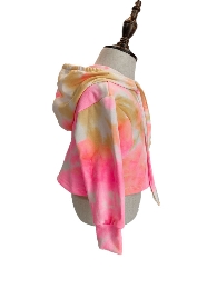 Wholesale Girl Tie-dye Short Fashion Hoodie