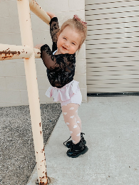 Kid's Heart Lace Tights