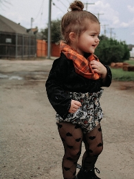 Wholesale Kid's Heart Lace Tights