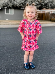 Kid's Short Sleeve T-shirt Dress