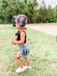 Kids' Size-Mommy&Me  4th of July Stars and Stripes Shorts