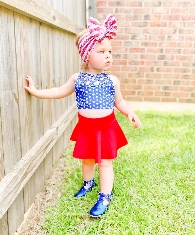 Wholesale July 4th Kid's Bralettes