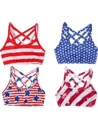 Wholesale July 4th Kid's Bralettes