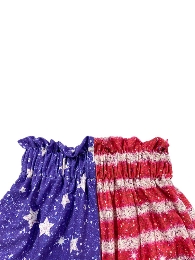 Wholesale 4th of July Kids' Half-half Bloomer