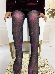 Wholesale Kid's Halloween Sheer Footed Tights