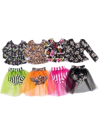 Wholesale Halloween Girl's Tulle Outfit Sets