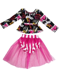 Wholesale Halloween Girl's Tulle Outfit Sets