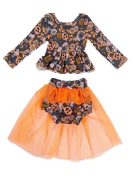 Wholesale Halloween Girl's Tulle Outfit Sets