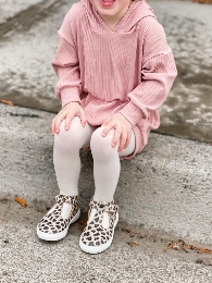 WholesaleKid's Solid Color  Knitted Hoodie Romper