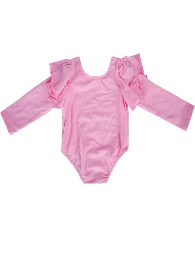 Wholesale Kid's Pink Color Long Sleeve Leos