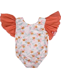 Wholesale Kid's Floral Flutter Leotards