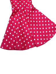 Wholesale Kid's Hot Pink Polka Dot Flared Bells