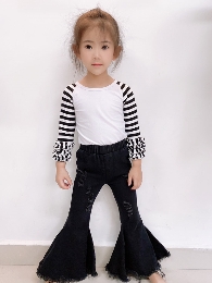 Wholesale Kid's Solid Color Jean Bells