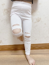 Wholesale Kids Girl Ripped Leggings