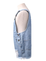 Wholesale Kid's Denim Distressed Overalls