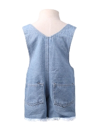 Wholesale Kid's Denim Distressed Overalls