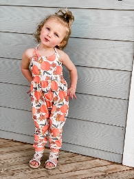 Wholesale Kid's Halter Romper Jumpsuits