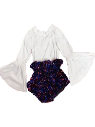 Red Blue Sequin Bloomer