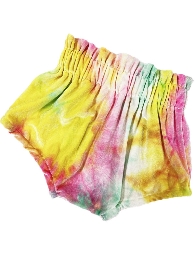 Wholesale  Kid's Tie Dye Velvet Blommers