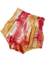 Wholesale  Kid's Tie Dye Velvet Blommers