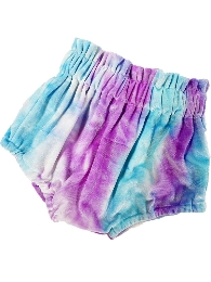 Wholesale  Kid's Tie Dye Velvet Blommers