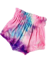 Wholesale  Kid's Tie Dye Velvet Blommers