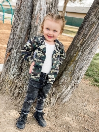 Children Camo Denim Jacket