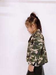 Wholesale Children Camo Denim Jacket