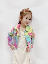 Wholesale Children's Tie Dye Denim Jacket