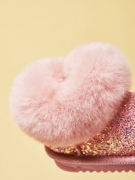 Hot Selling Toddler's Sequin Fur Boots