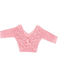 Kids' Pink cross back sweater