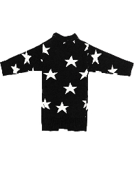 Wholesale Kid's Stars Black Chenille Sweater Cardigan