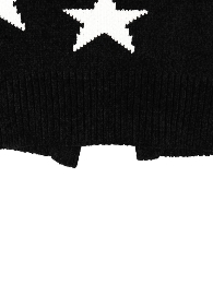 Wholesale Kid's Stars Black Chenille Sweater Cardigan