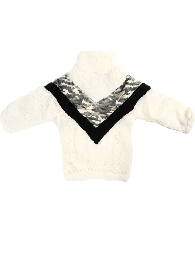 New Arrival Kids' Size-Mom and Me Camo Black White Sherpa Pullover