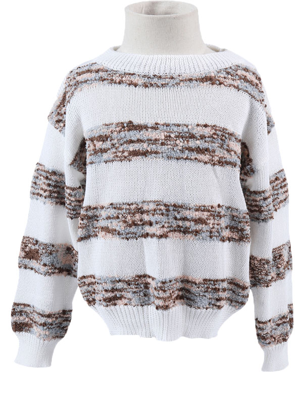 Textured Confetti Stripe Sweater