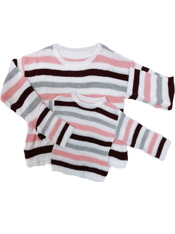 Light Color Stripe Sweater