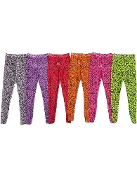 Hot Selling Kid's Halloween Colorful Spiderweb Footed Tights 