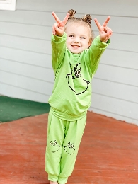 New Arrival Kid's Unisex Grinch Lounge Set