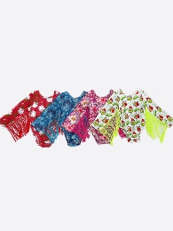 Girl's Fringe sleeve Christmas leos 