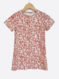 Girl's Floral Bunny T-shirt Dress