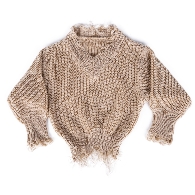 Kids Size--Mommy and Me Solid Color Distressed Sweater