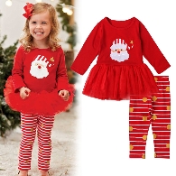 Girl‘s Christmas 2pcs set 